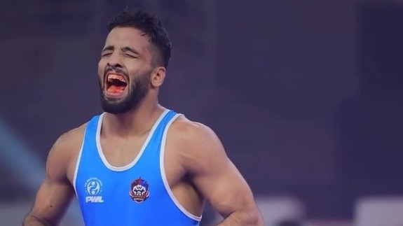 Sujeet Kalkal Claims Wrestling Gold, Upsets Olympic Champion