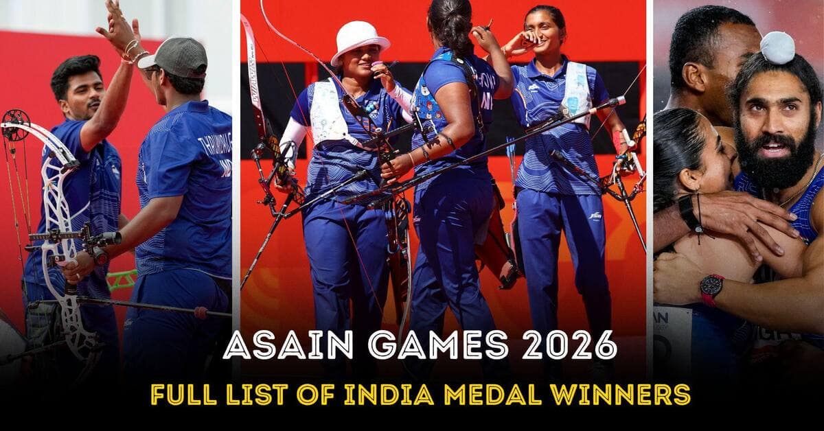 India's 2026 Asian Games Medal Count: Complete Winners List