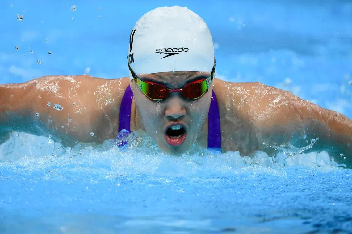 Chinese teenage swimmer Yu wins first Asian Games gold