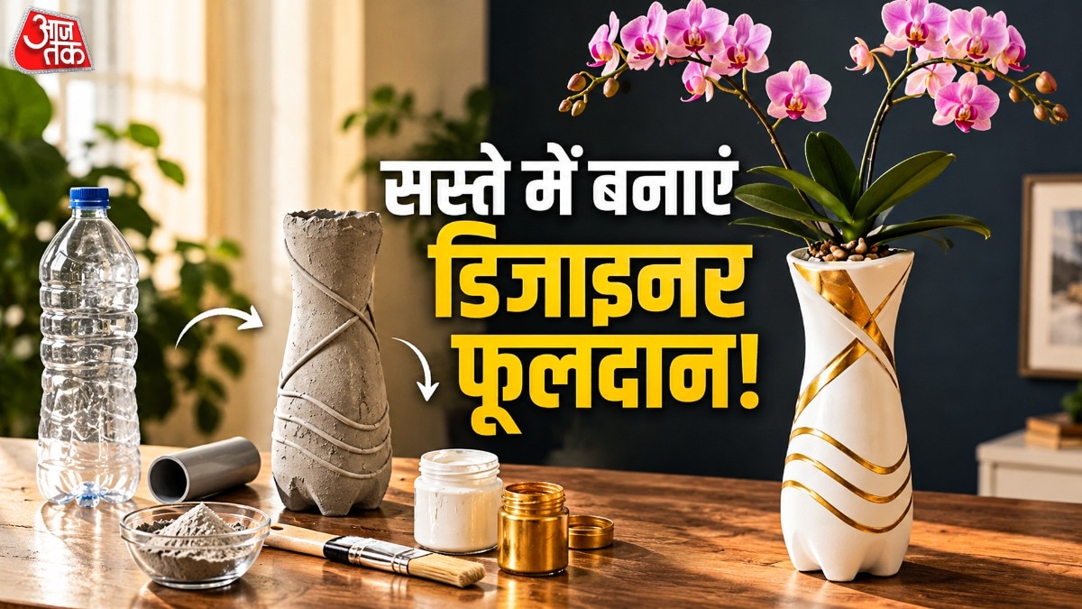 Transform Discarded Bottles Into Designer Vases With Simple DIY Method