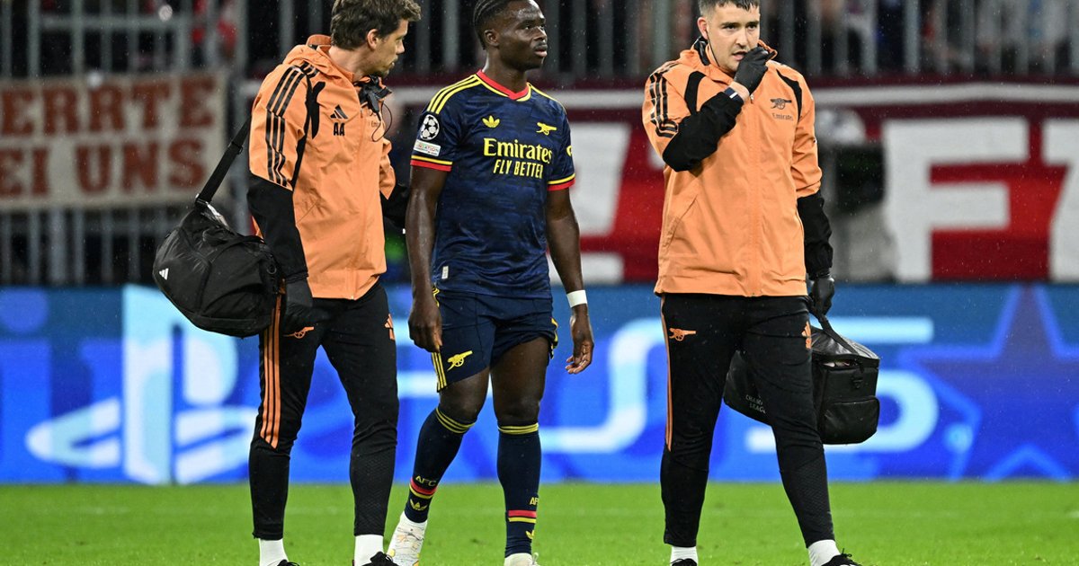 Arteta expresses concern over Saka's quad injury after Bayern clash