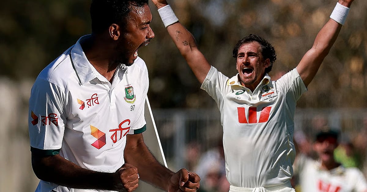 ম্যাকে টেস্টের প্রথম দিনে নানা রেকর্ড স্থাপিত হয়েছে