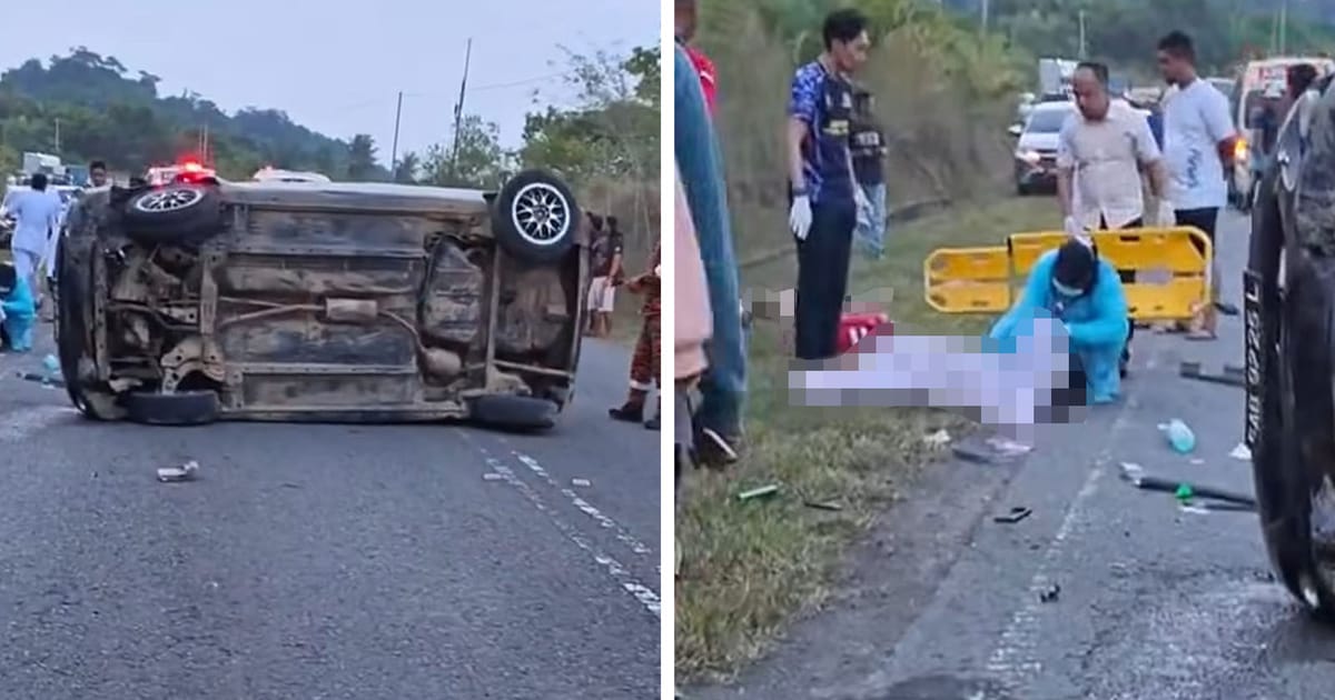 Tiga ahli keluarga tewas dalam kemalangan kenderaan di Sabah