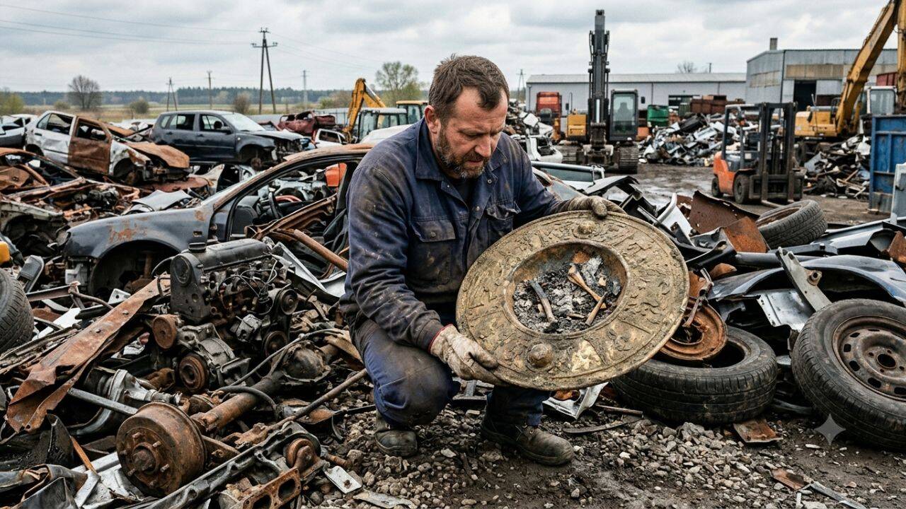 Polish scrapyard discovery yields rare 1,800-year-old Roman shield