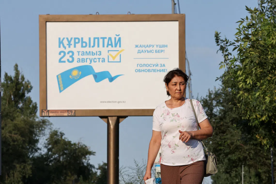 Kazakhstan holds snap election to strengthen Tokayev's grip on power