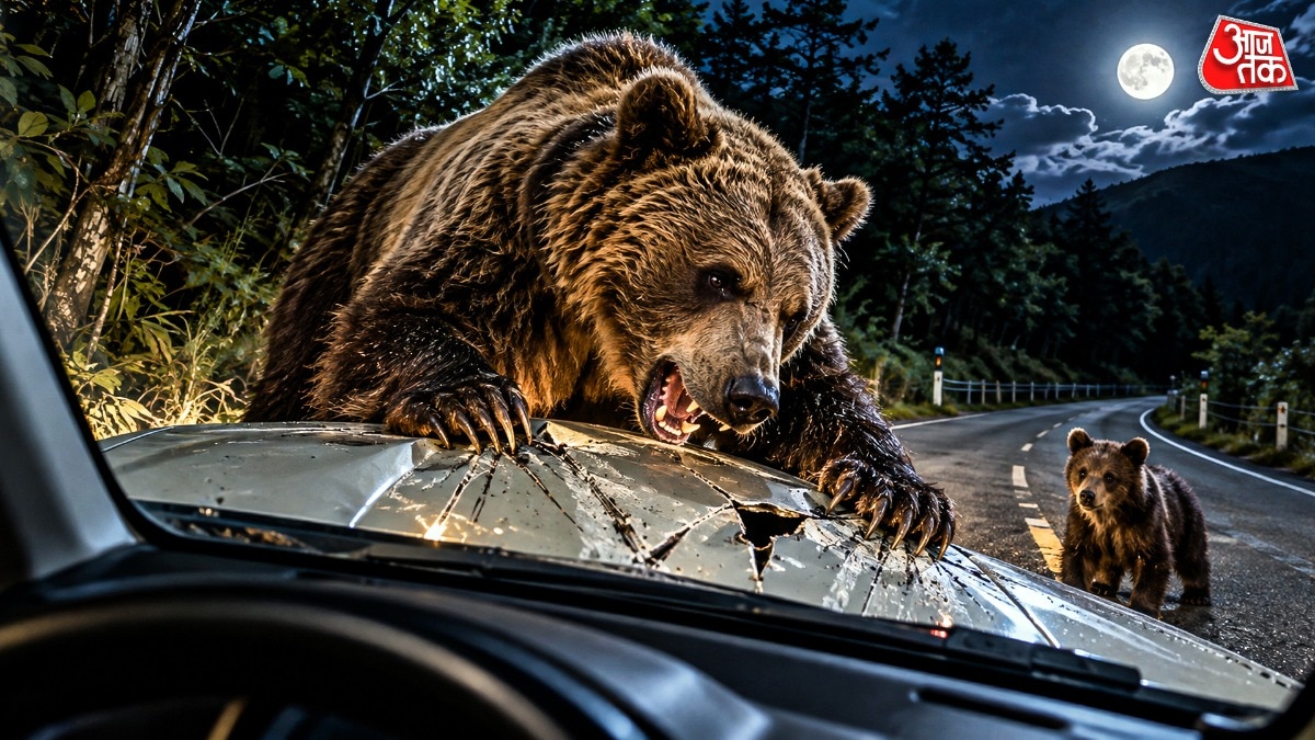 Bear attacks vehicle after driver stops in Japan's Hokkaido