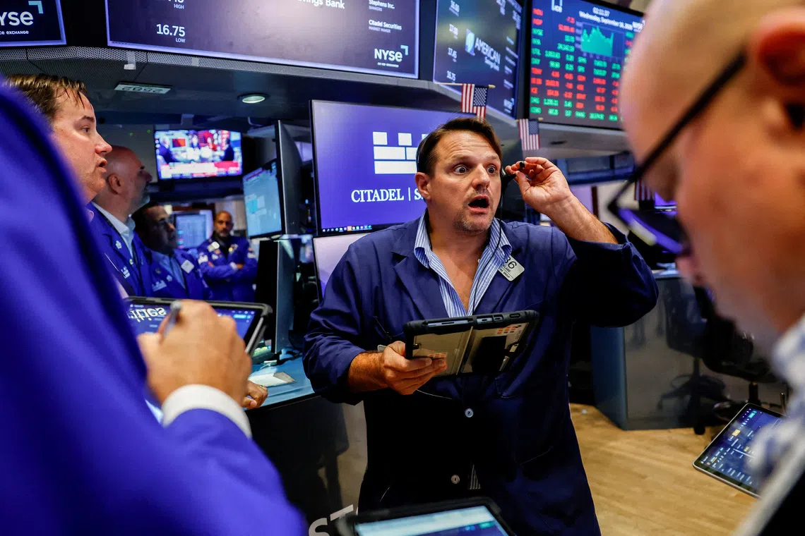 US stock markets decline as Federal Reserve signals further rate increases