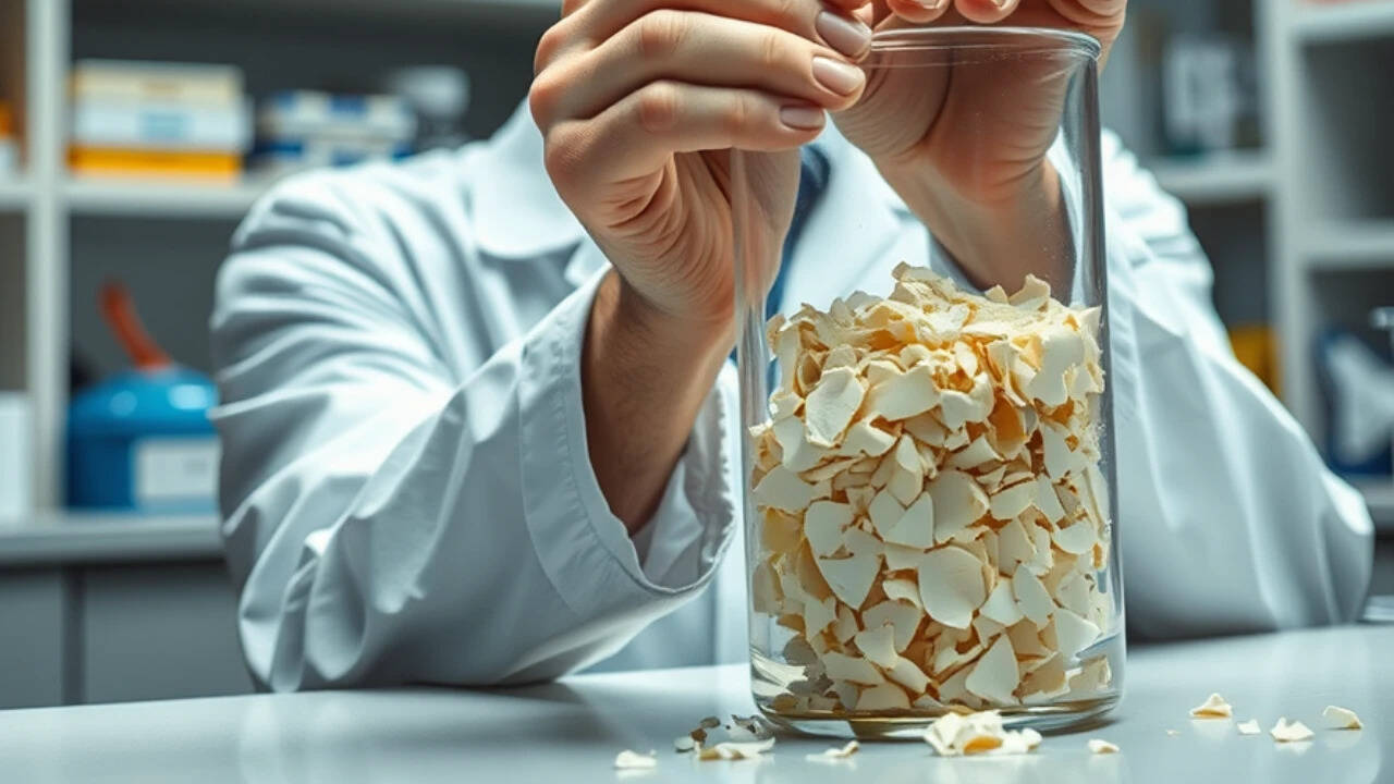 Student transforms discarded eggshells into valuable crystal compounds