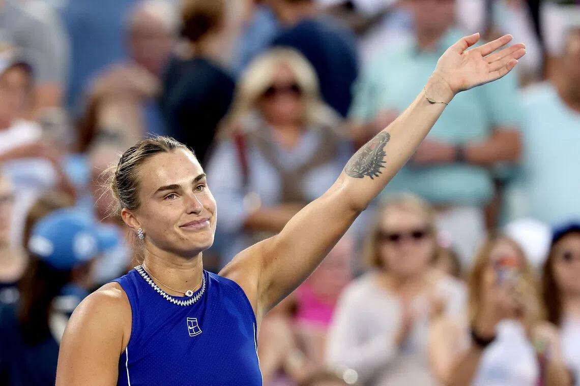 Sabalenka, Nakashima advance at Cincinnati; Gauff wins American duel
