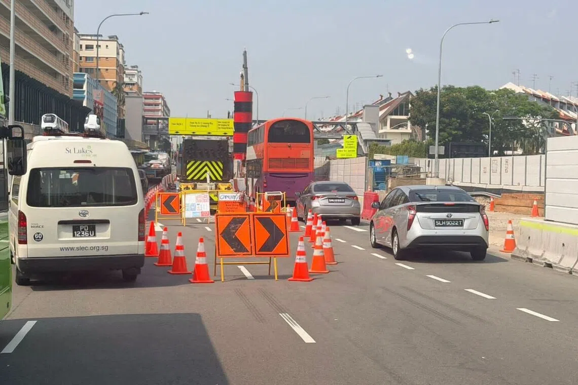Loyang Avenue to experience traffic delays as water infrastructure work continues