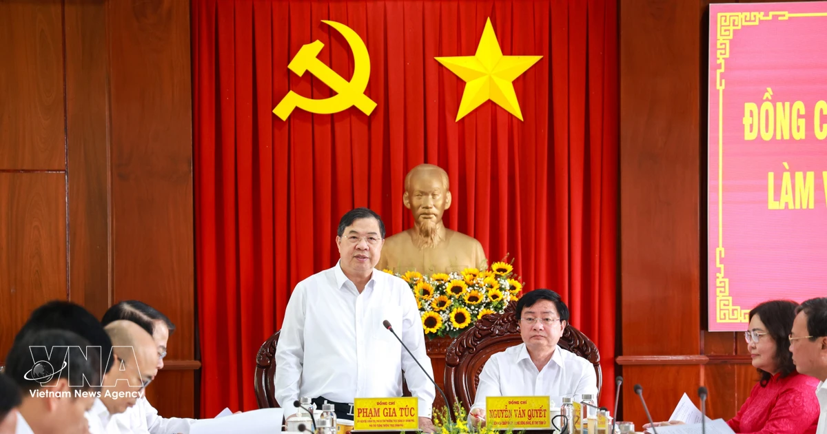 Phó Thủ tướng yêu cầu Tây Ninh đạt mục tiêu tăng trưởng 10,5% năm 2026