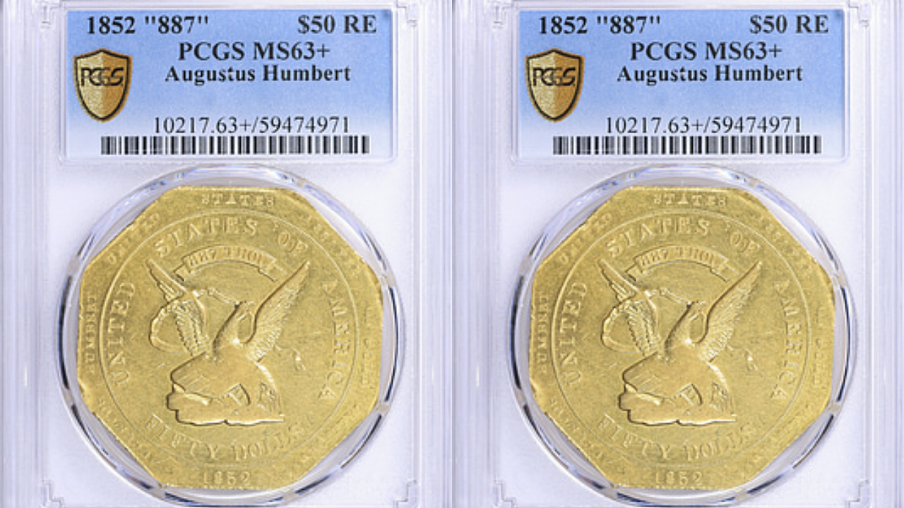 Rare 1852 California Gold coin fetches $367,875 at auction