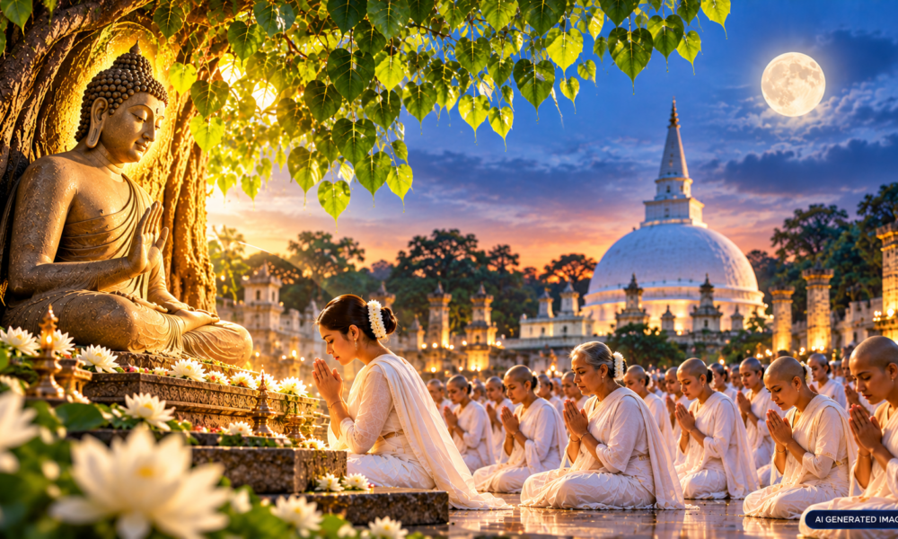 Sri Lanka marks Binara Full Moon Poya Day with religious observances