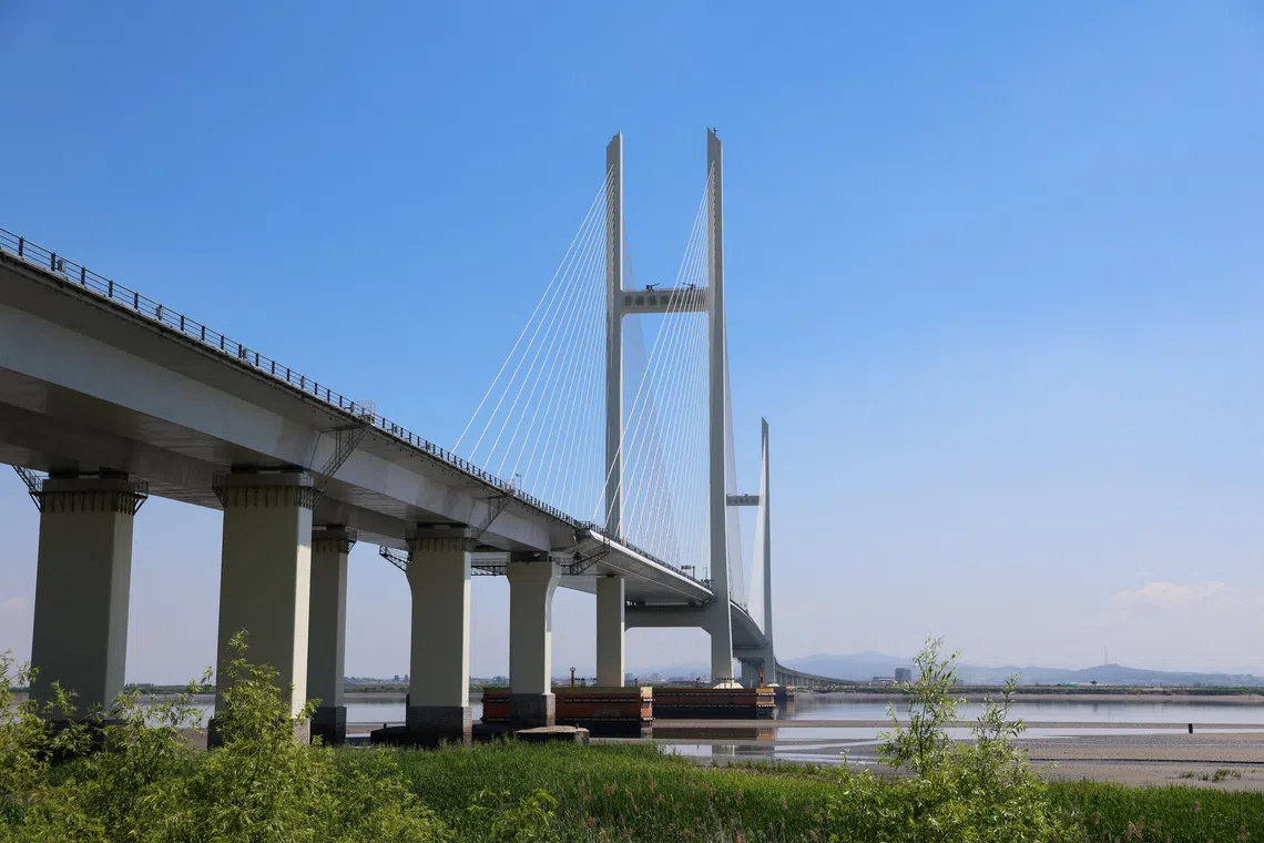 China-North Korea bridge project nears completion with customs infrastructure