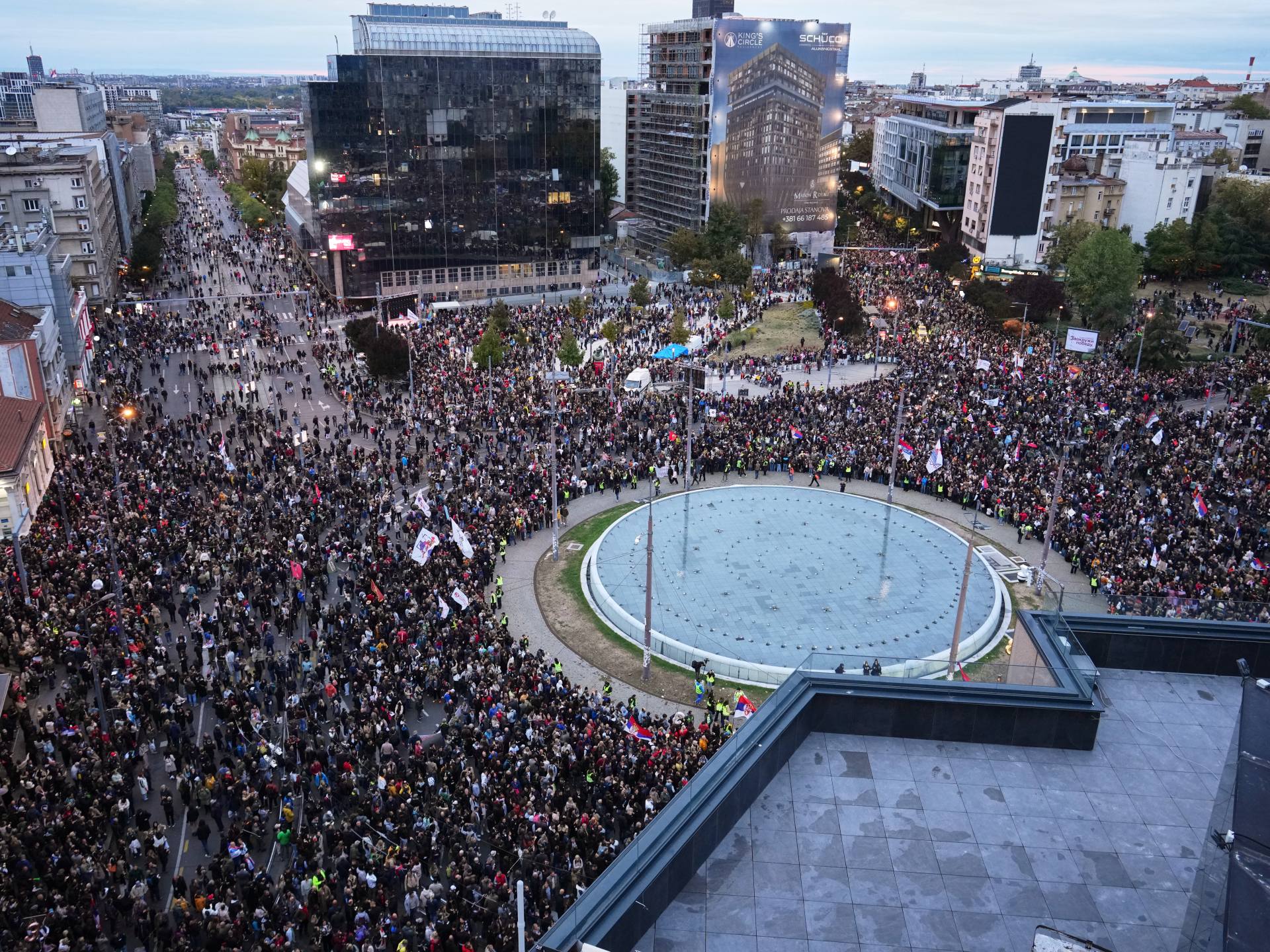 Student-led opposition movement holds final rally before Serbia election