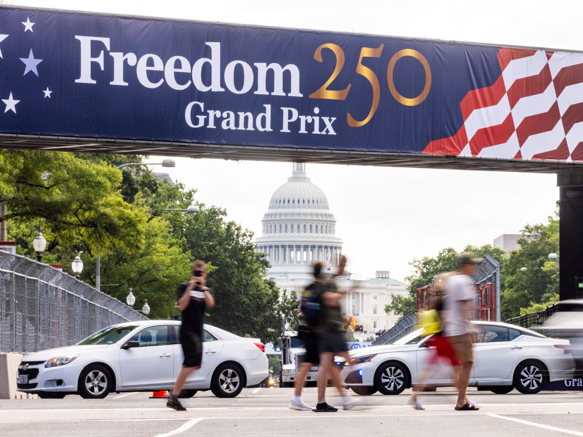 Trump administration plans unprecedented motor racing event in Washington DC