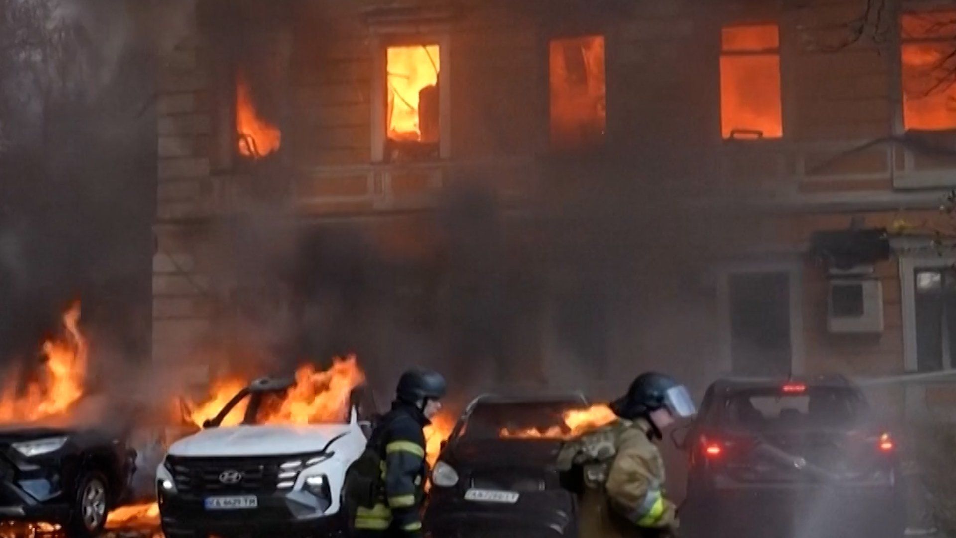 Russian drone strike hits Ukraine's National Academy of Sciences