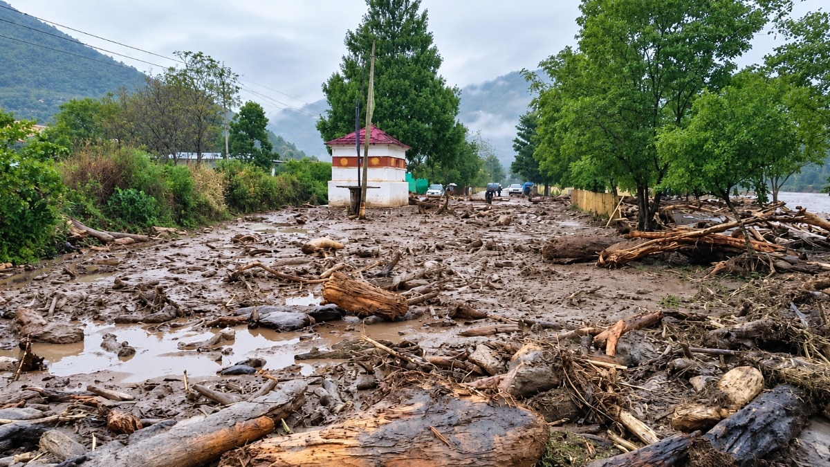 Flash flood damages solar irrigation project in Bhutan's Punakha valley
