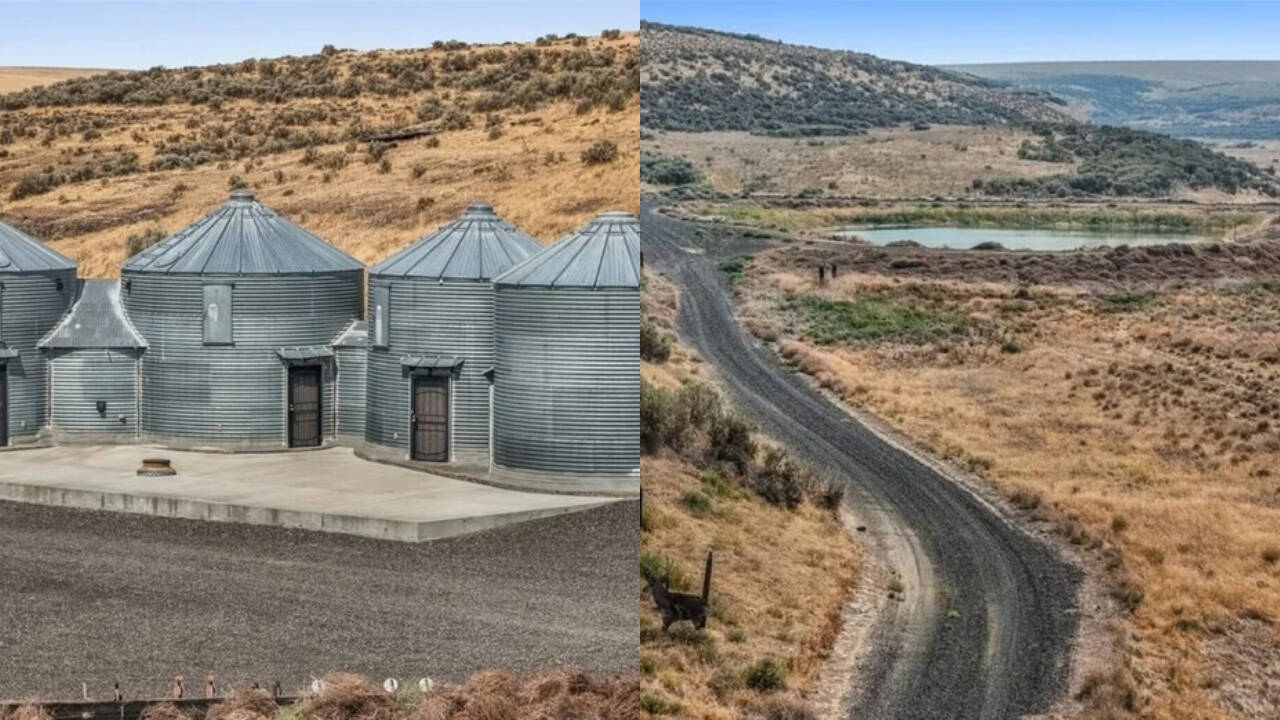 Washington state ranch with unique grain silo conversion seeks $895,000