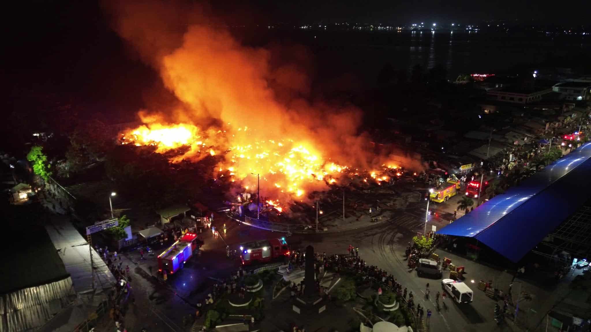 Major fire destroys dozens of stalls at General Santos City market
