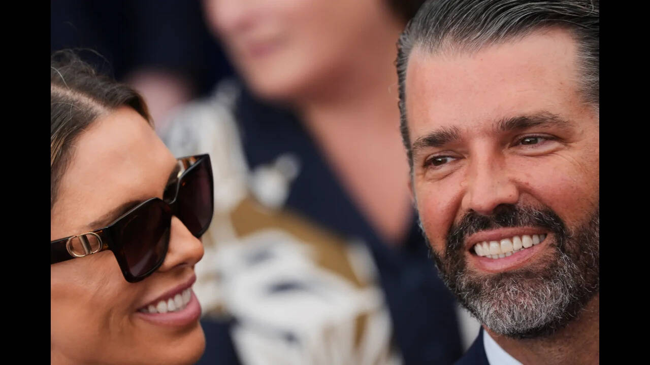 Trump says son Don Jr transformed after marriage to Bettina Anderson