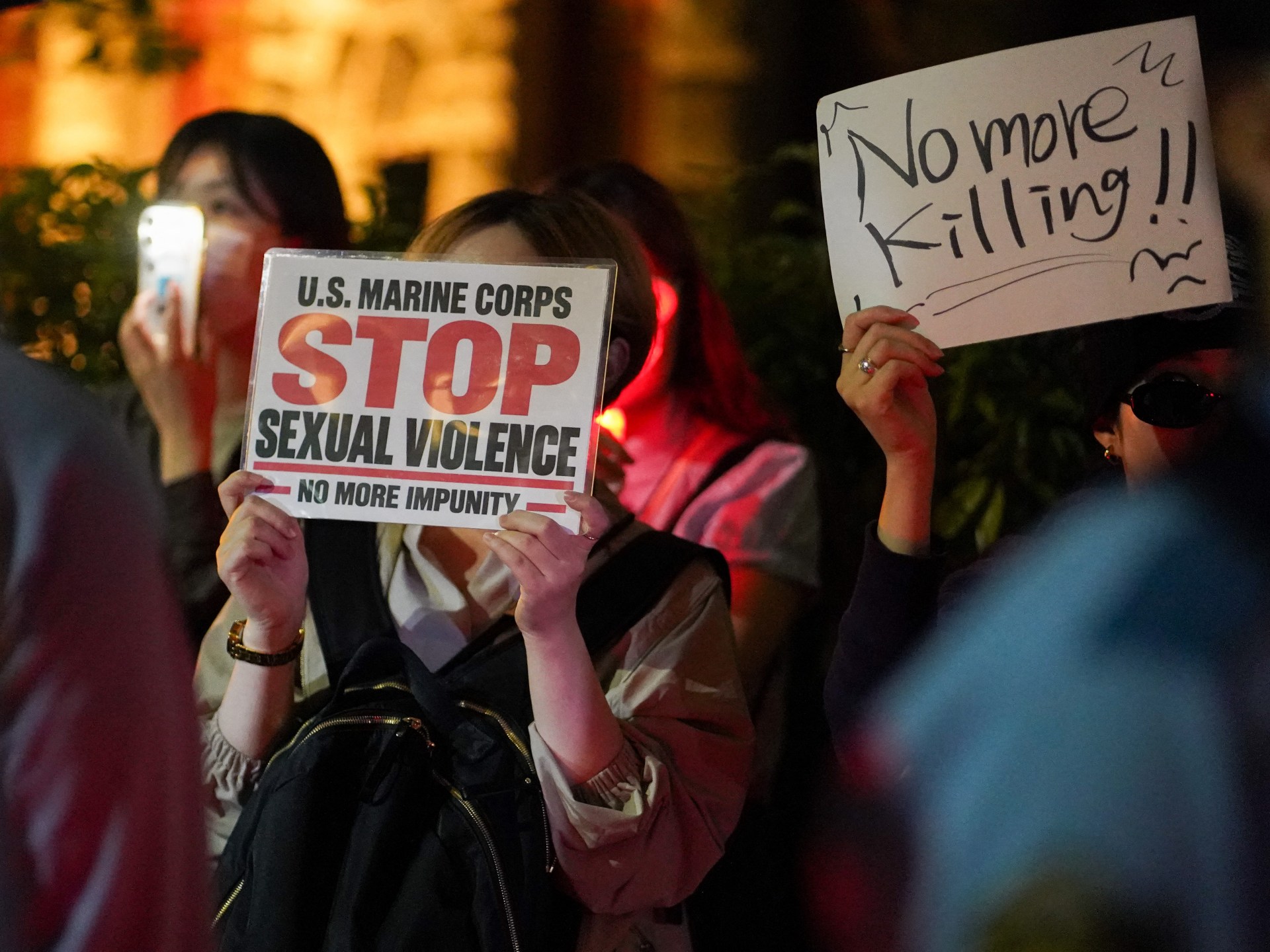 Okinawa governor demands action after US Marine arrested in killing