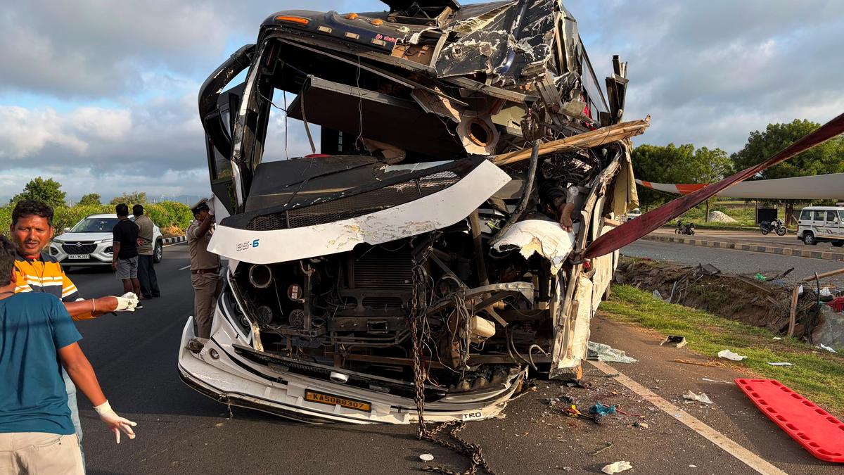 Two killed, 26 injured as college bus overturns in Karnataka