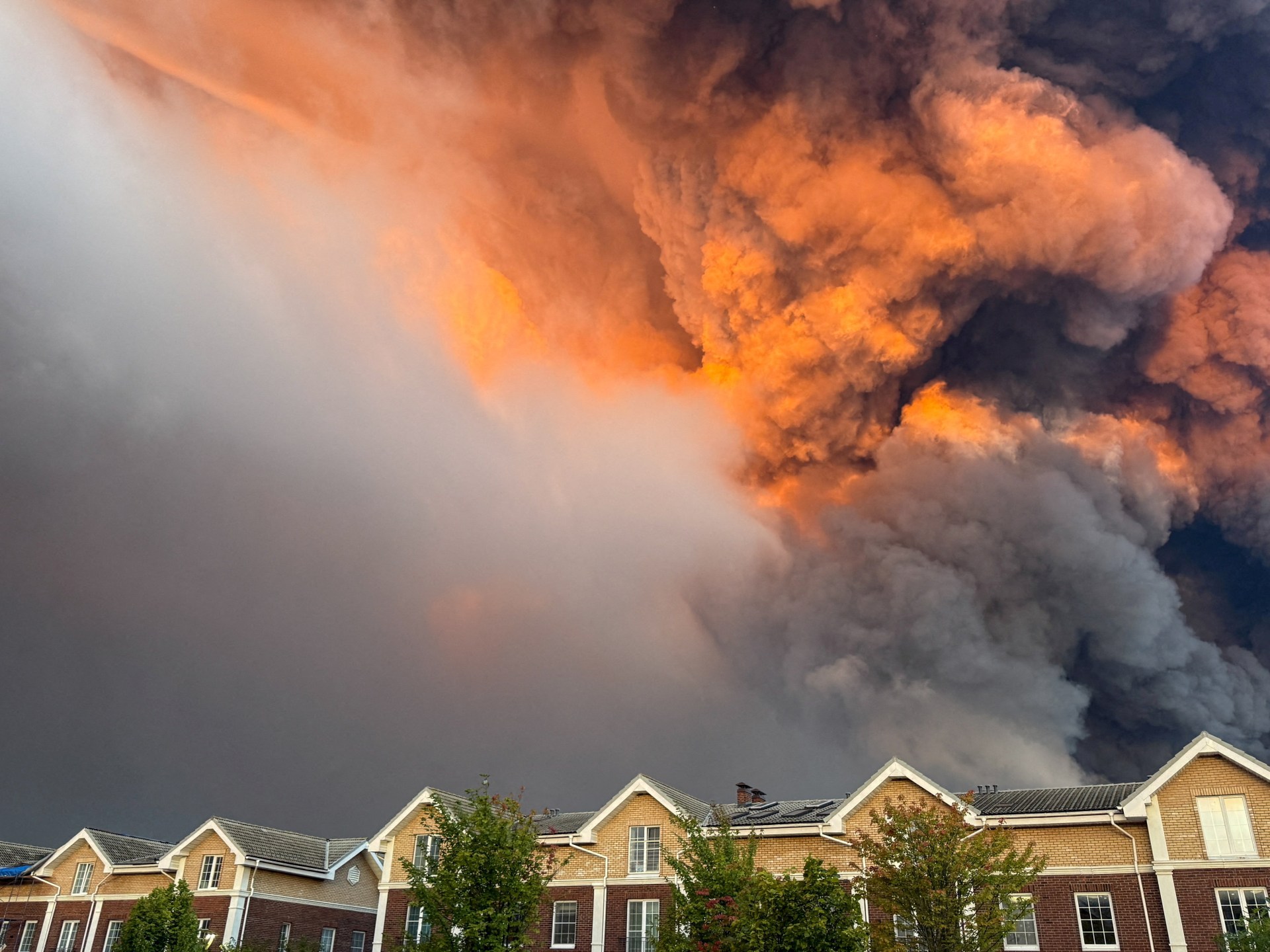 Ukrainian drone strikes kill three as Russian warehouse engulfed in flames