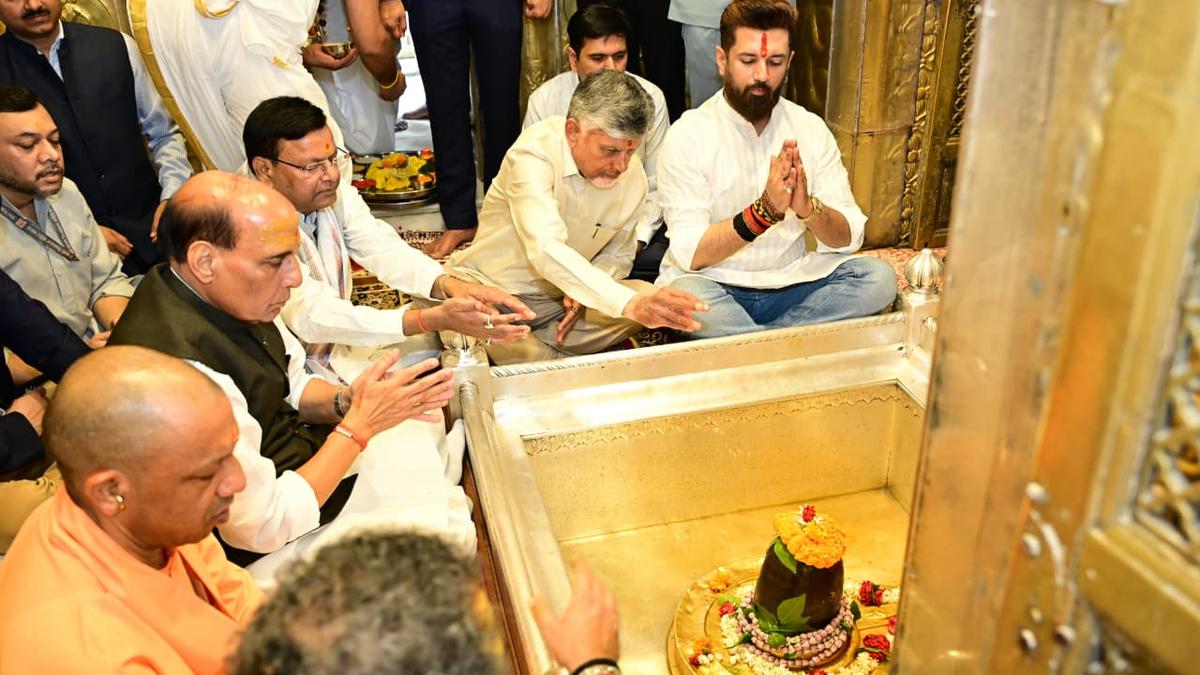 Naidu, Yogi, Rajnath converge at Kashi Vishwanath for PM's milestone