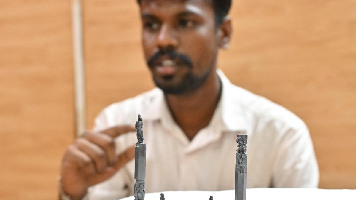 Tamil Nadu artist captures temple grandeur in miniature creations