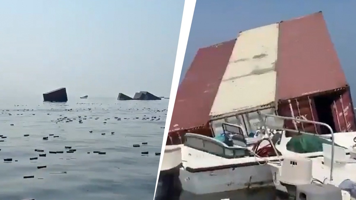 हार्मुज जलडमरूमध्य में खदान से टकराया कार्गो जहाज, आइफोन और इत्र तैरते मिले