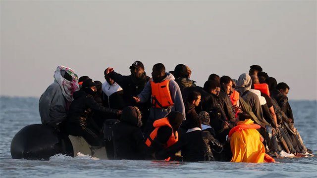 140 migrants rescued from overcrowded dinghy in English Channel