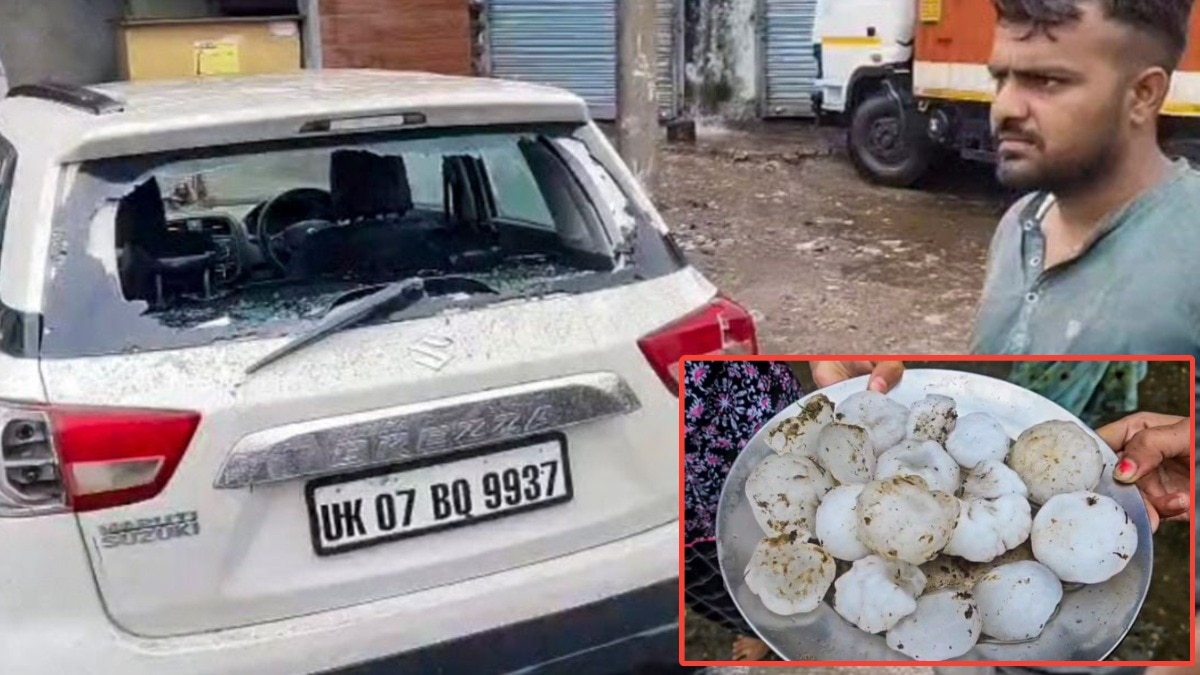 Hailstorm damages vehicles across Haridwar and Biznor region
