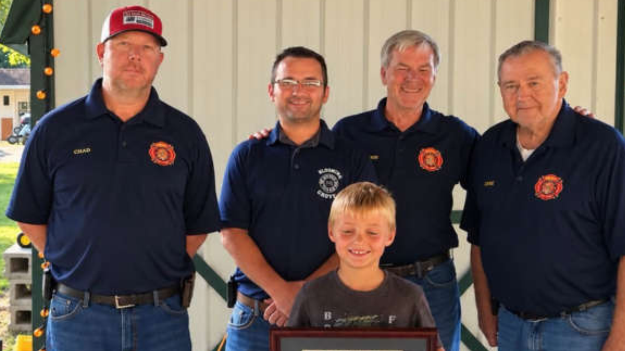 Eight-year-old lauded for spotting trailer fire, alerting community