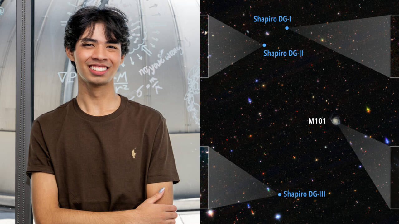Teen astronomer's high school project yields discovery of three dwarf galaxies