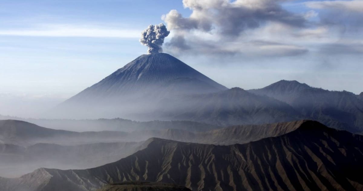 Indonesia's Mount Semeru erupts multiple times, spews ash column skyward