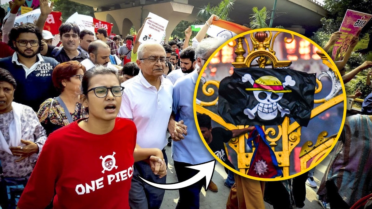 Skull Symbol on Activist's T-Shirt Traces Pirate Flag to Gen-Z Protests