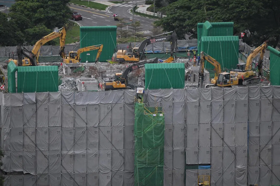 Defective concrete slab found at Singapore's Promenade Peak tower