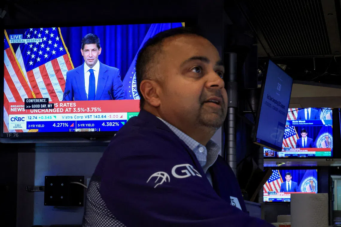 US stocks decline as Fed signals continued inflation-fighting resolve