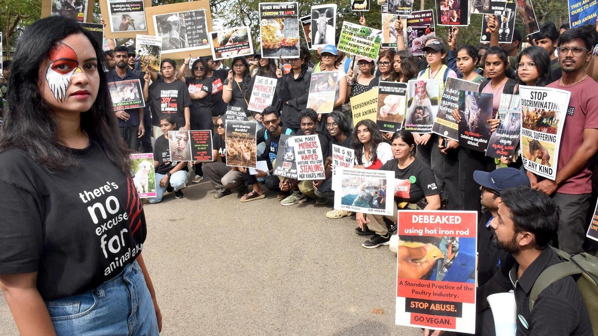 Mysuru residents stage march demanding complete animal liberation