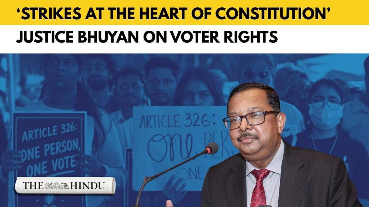 भारत के संविधान के लिए खतरनाक है मतदाताओं का सामूहिक बहिष्कार: न्यायमूर्ति भुयां