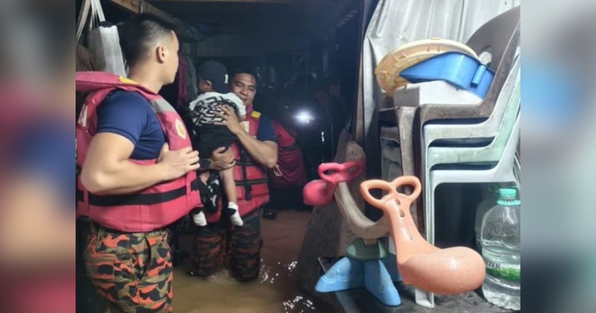 118 penduduk dipindahkan ketika banjir melanda Penampang