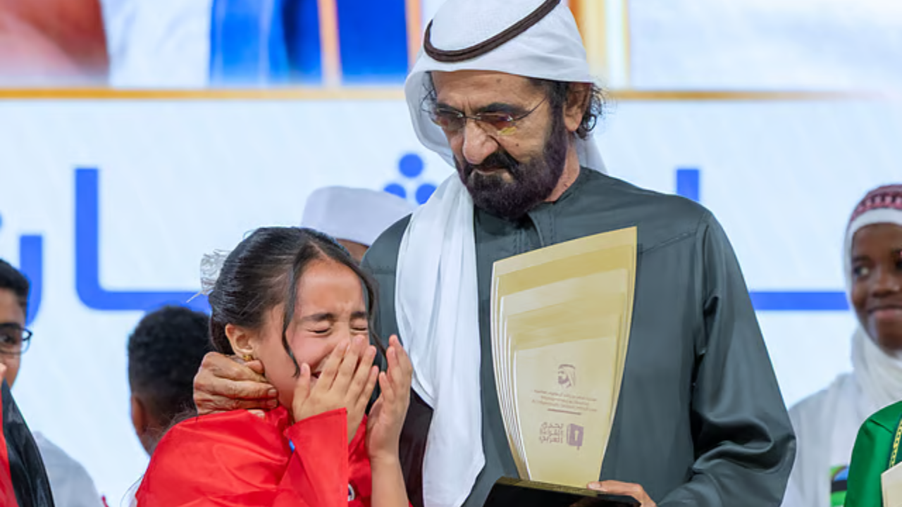Egyptian schoolgirl triumphs in Arab Reading Challenge, impresses Dubai ruler