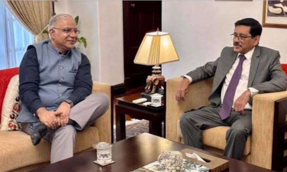 Sri Lanka Central Bank Governor meets Indian High Commissioner