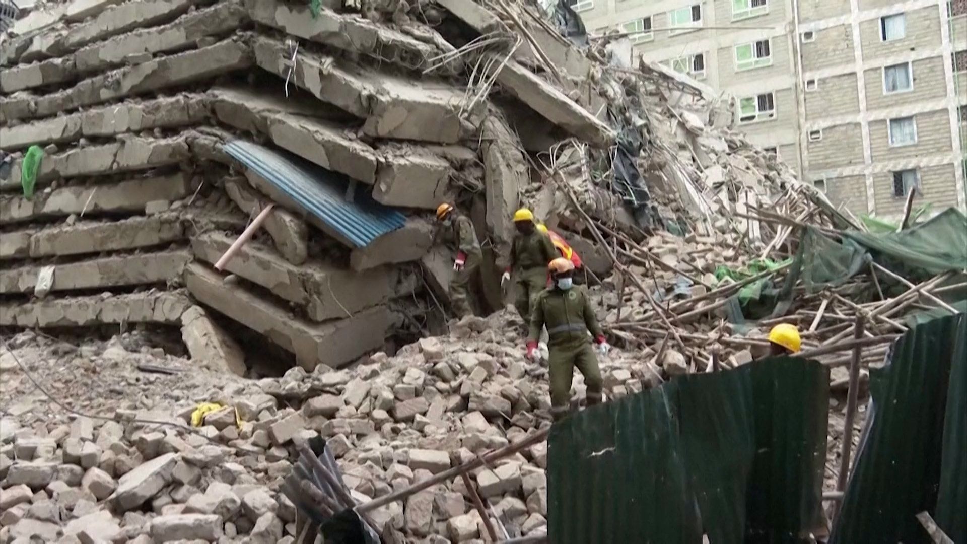 Rescue efforts underway after multi-storey building collapses in Nairobi
