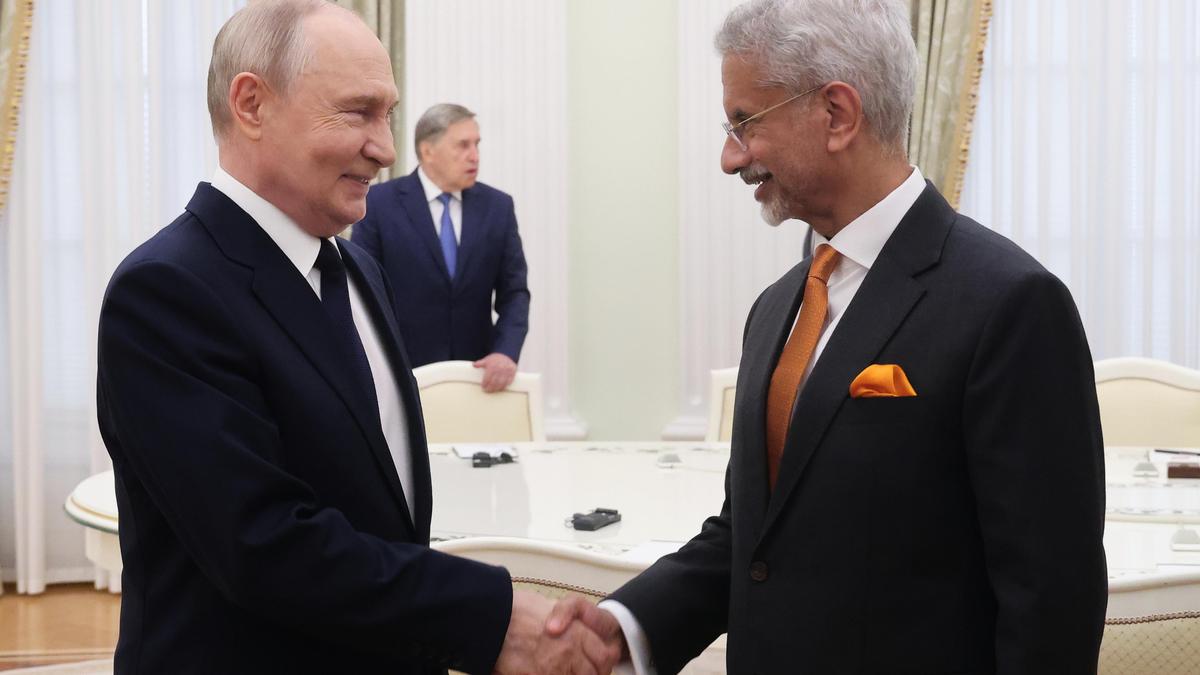 Jaishankar holds talks with Putin ahead of BRICS summit