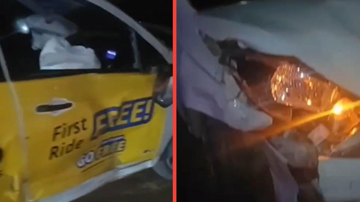 Intoxicated Driver Rams SUV Into Cab Multiple Times in Gurgaon