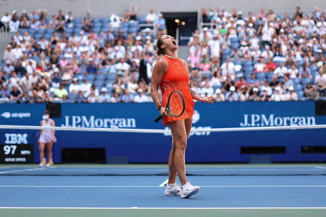Sabalenka edges past Noskova in thrilling US Open quarter-final