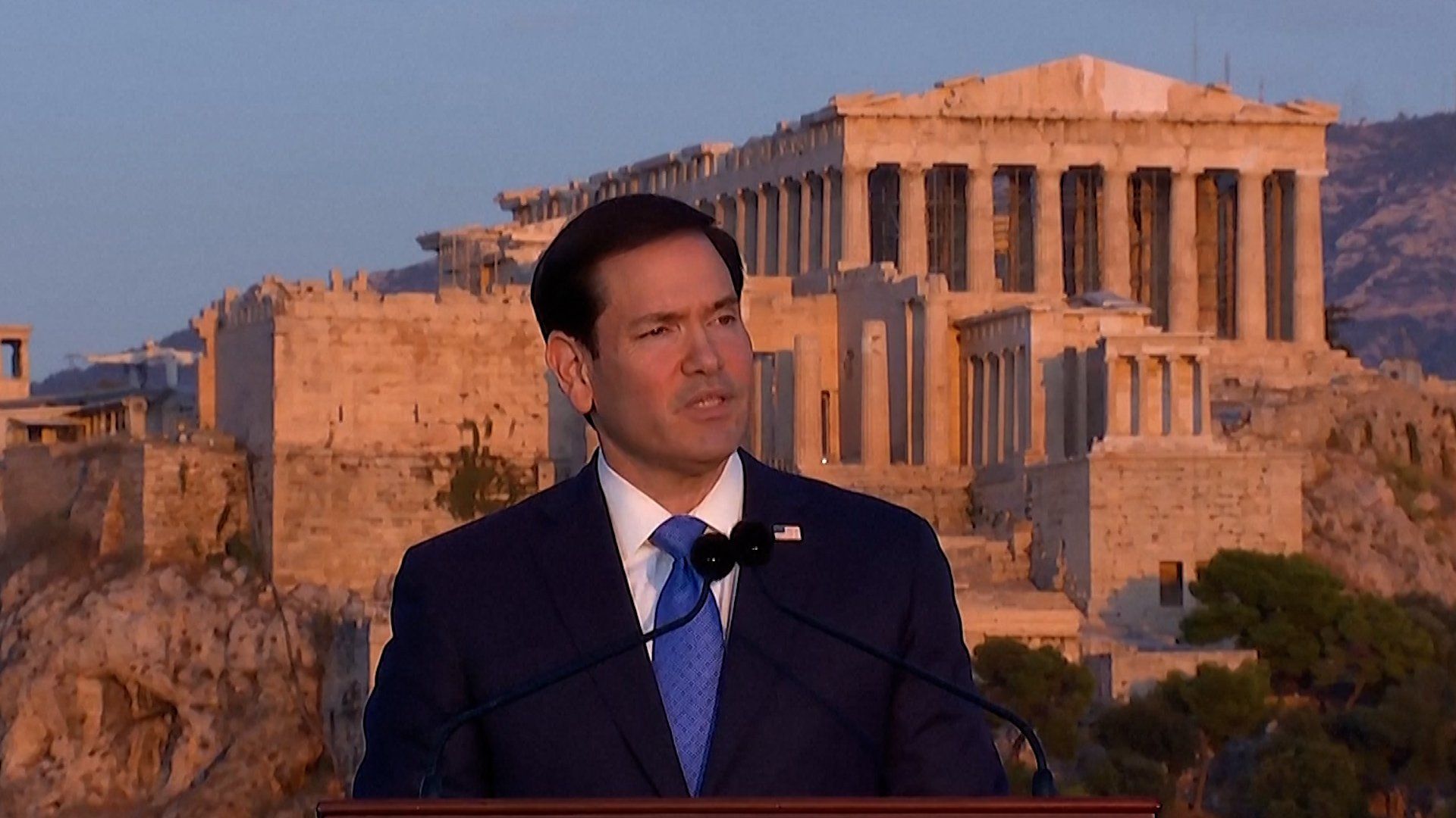 Rubio champions nationalist approach in Athens address to Western allies