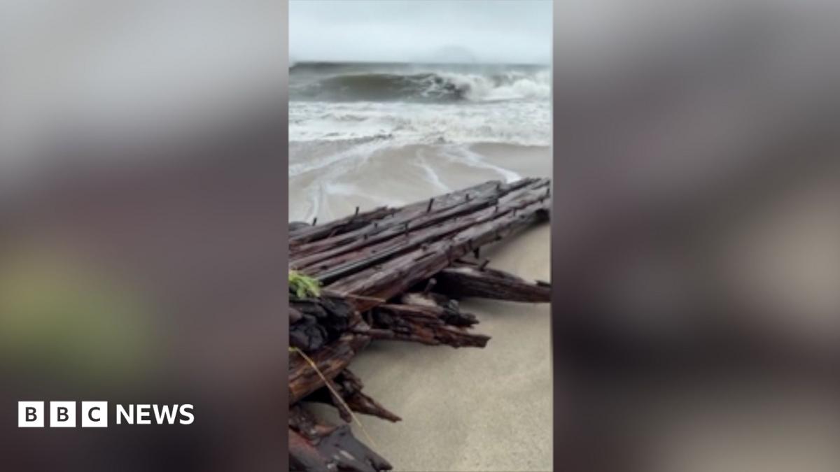 19th-century shipwreck emerges on Massachusetts island after nor'easter